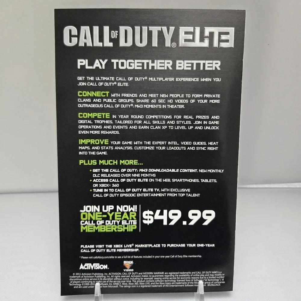 Call of Duty Ghosts & COD Modern Warfare 3 Bundle‎ - Xbox360 - 2 Games Tested